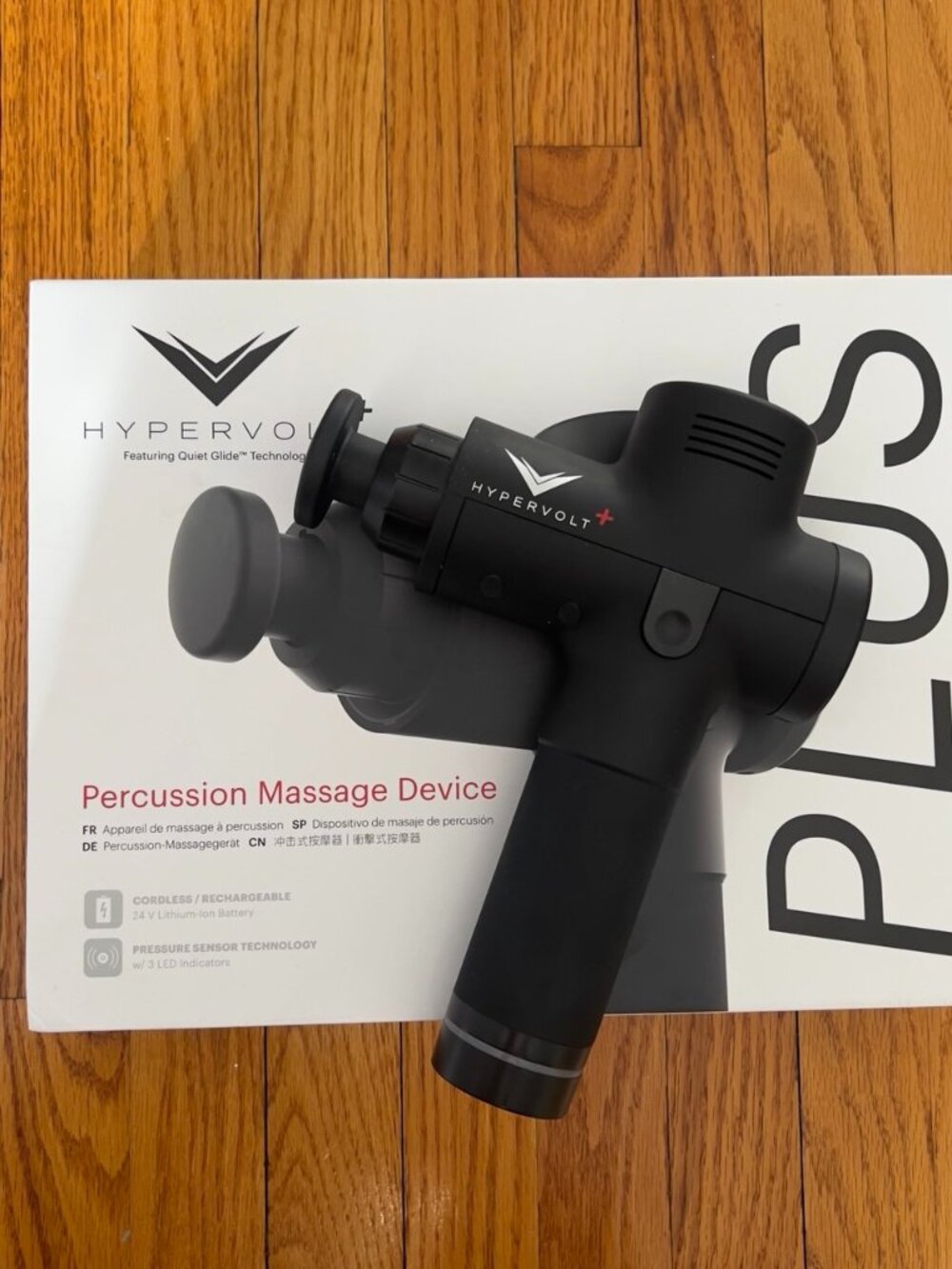 HYPERVOLT plus massage gun with box